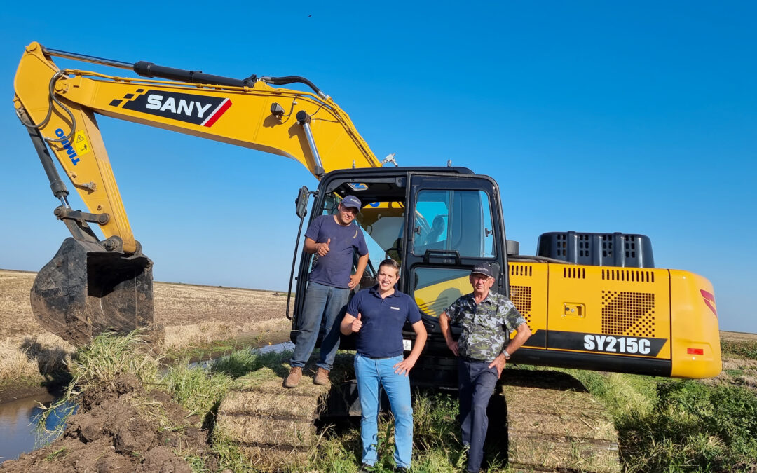 Timbo entregó una excavadora Sany a Agrozafra