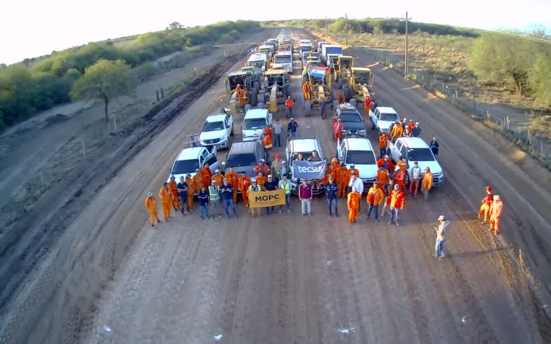 Tecsul alcanza el 100 % en obras de terraplén en el Lote 3 de la Ruta de la Leche