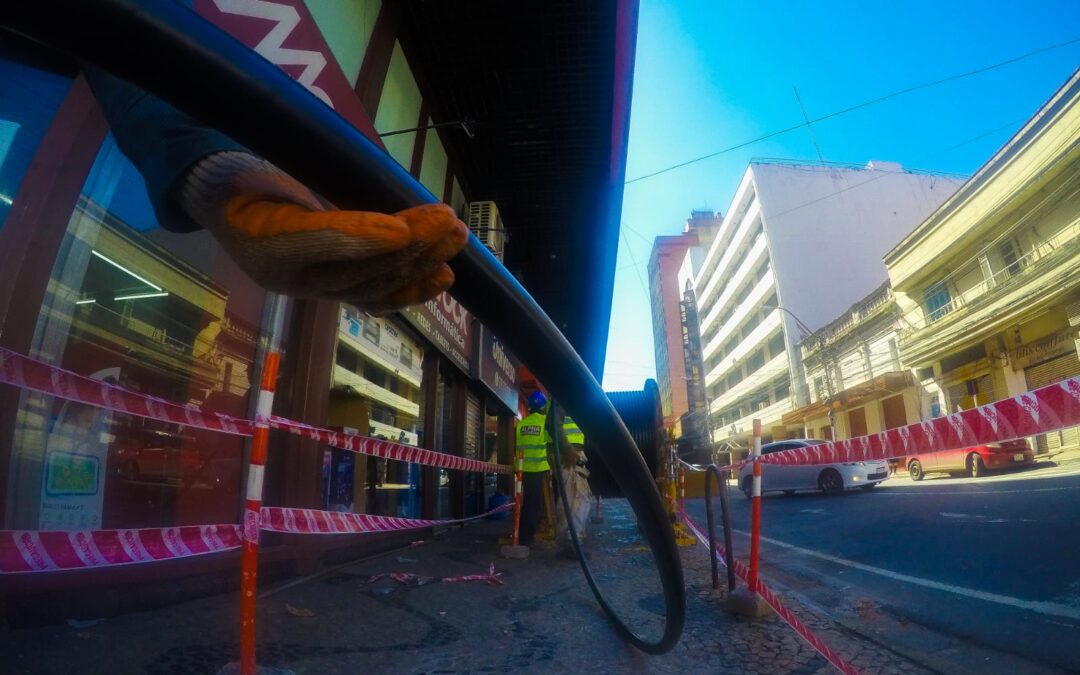 Roggio empezó el cableado subterráneo que alimentará las oficinas de Gobierno