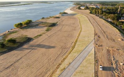 Preparan una playa en la Defensa Costera de Pilar para el turismo interno