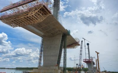 Puente Héroes del Chaco: Reinicio de tareas apuntala la obra al 78 %