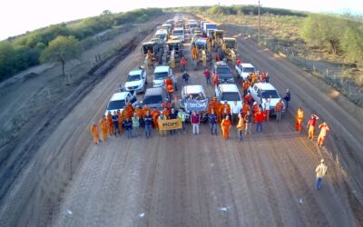 Tecsul realiza obras de alcantarillado y enripiado en la Ruta de la Leche