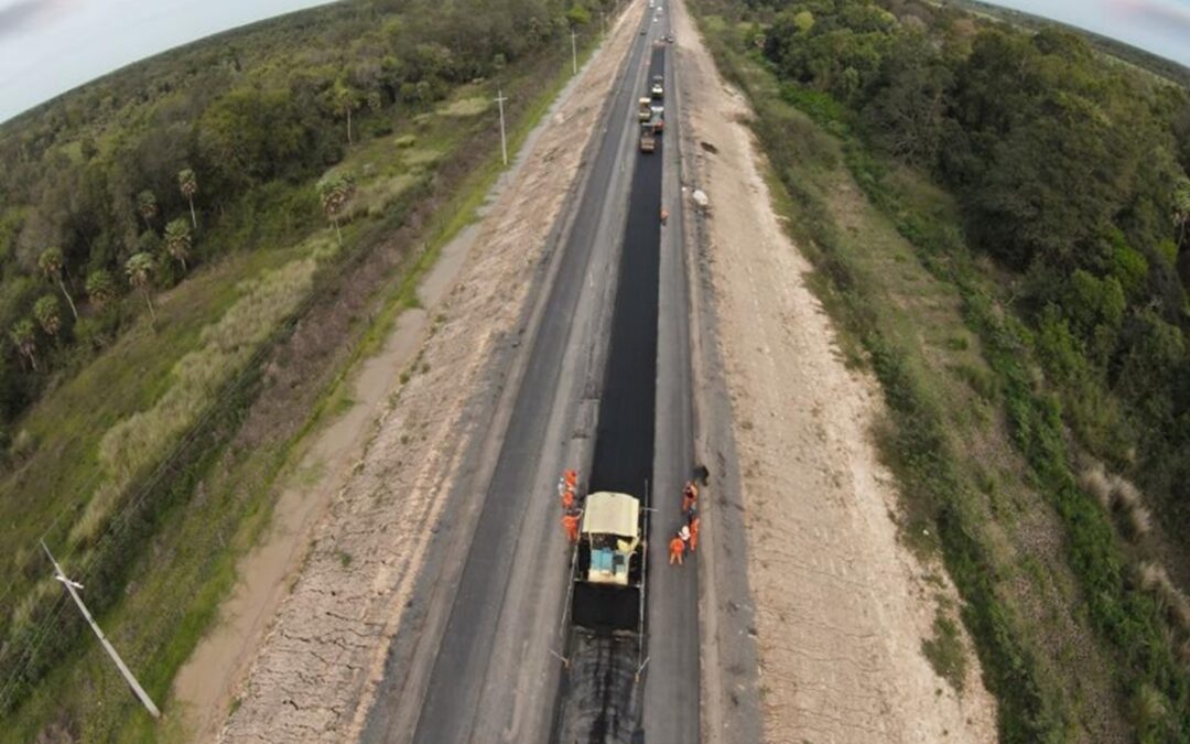 La pavimentación del tramo desvío Alberdi – Pilar finalizará muy pronto