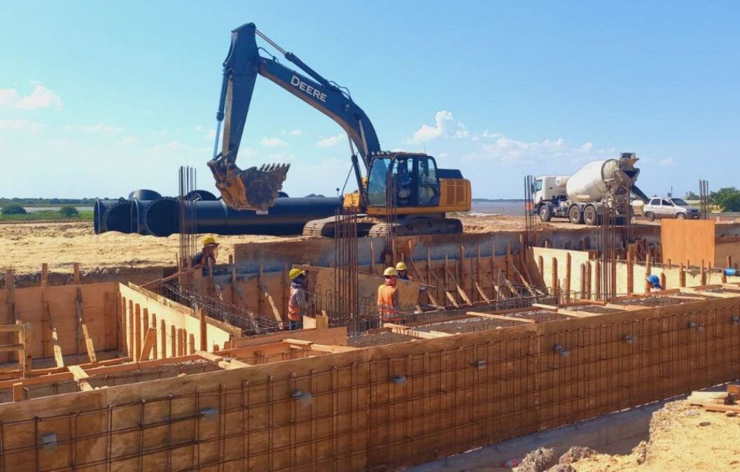 Obras en la defensa costera de Pilar se adelantan en el sector C