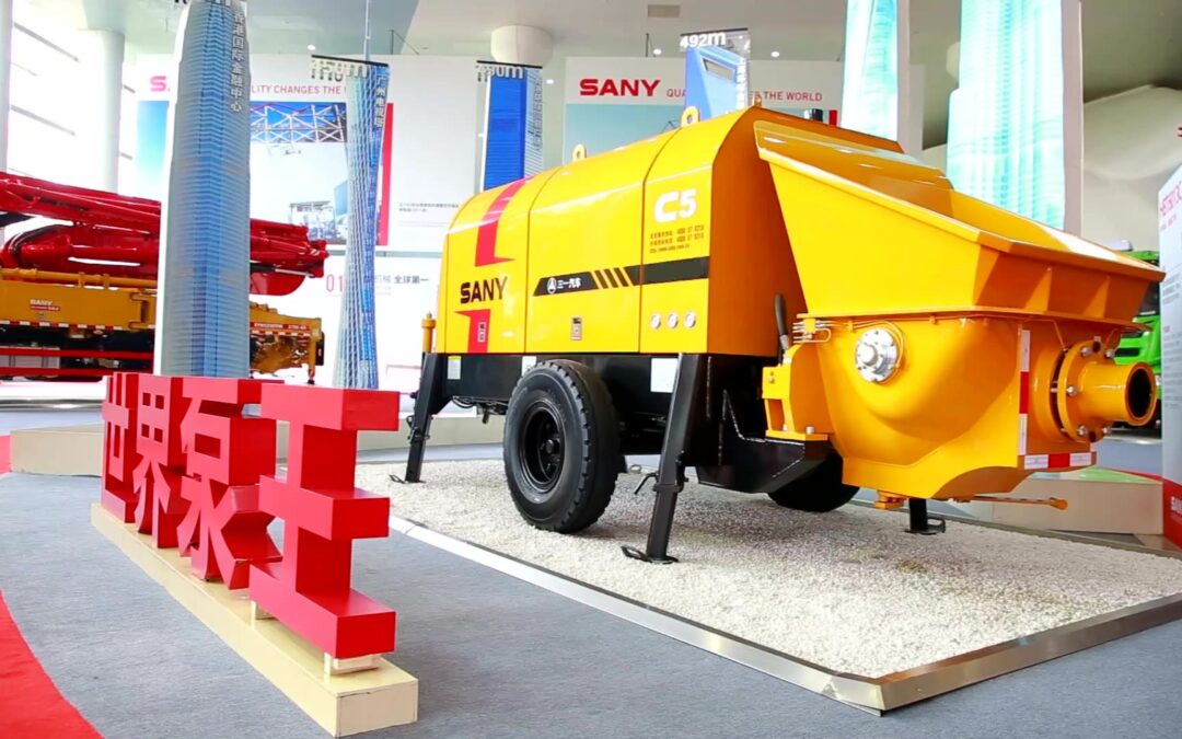 Superando récords: SANY bomba de hormigón de remolque