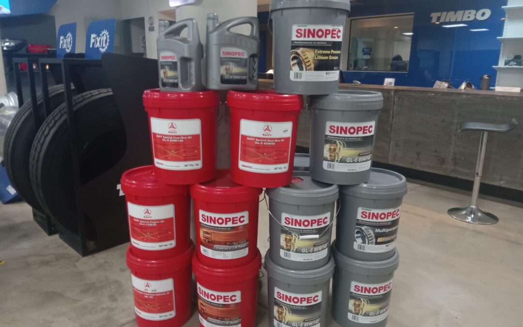 Timbo trae al Paraguay lubricantes especiales para las maquinarias Sany