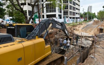 Constructora Teco avanza con obras de desagüe pluvial en calles de Asunción