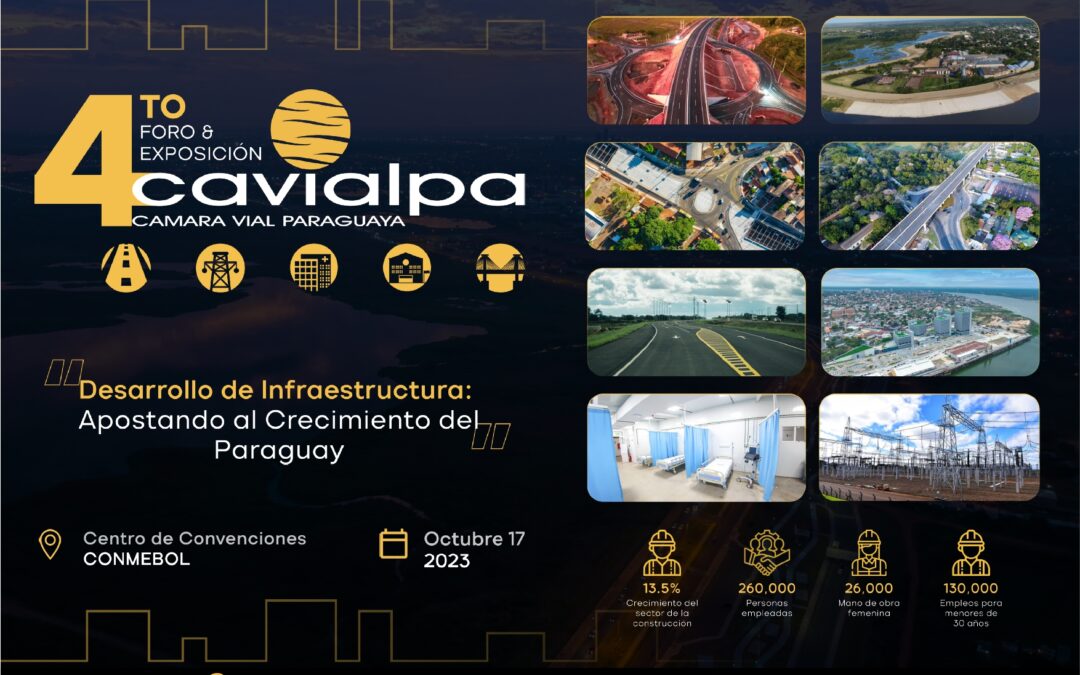 Se viene el Cuarto Foro y Exposición de Cavialpa para el desarrollo de infraestructura en Paraguay