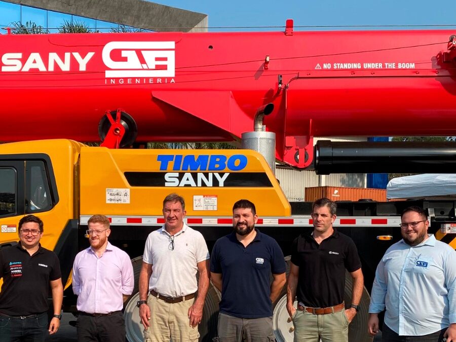 Timbo hizo entrega de grúa Sany de 160 toneladas a GA Ingeniería