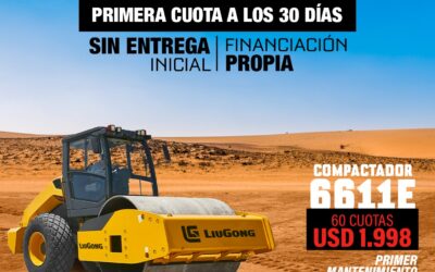 LiuGong 6611E, el rodillo compactador que destaca por su gran capacidad y eficiencia