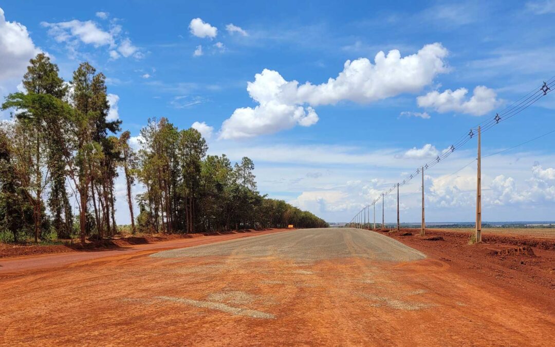Avanza la pavimentación de la Ruta PY21 en Mbaracayú, Alto Paraná