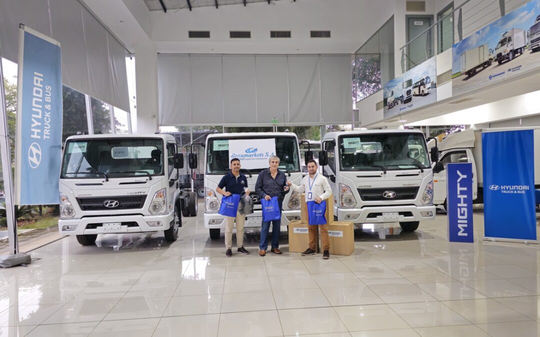 Automotor entregó una nueva serie de camiones Hyundai Mighty a Broumarkets SA