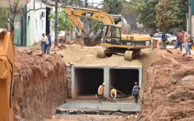 Consorcio CCC SA reactivó obras de desagüe pluvial en la capital