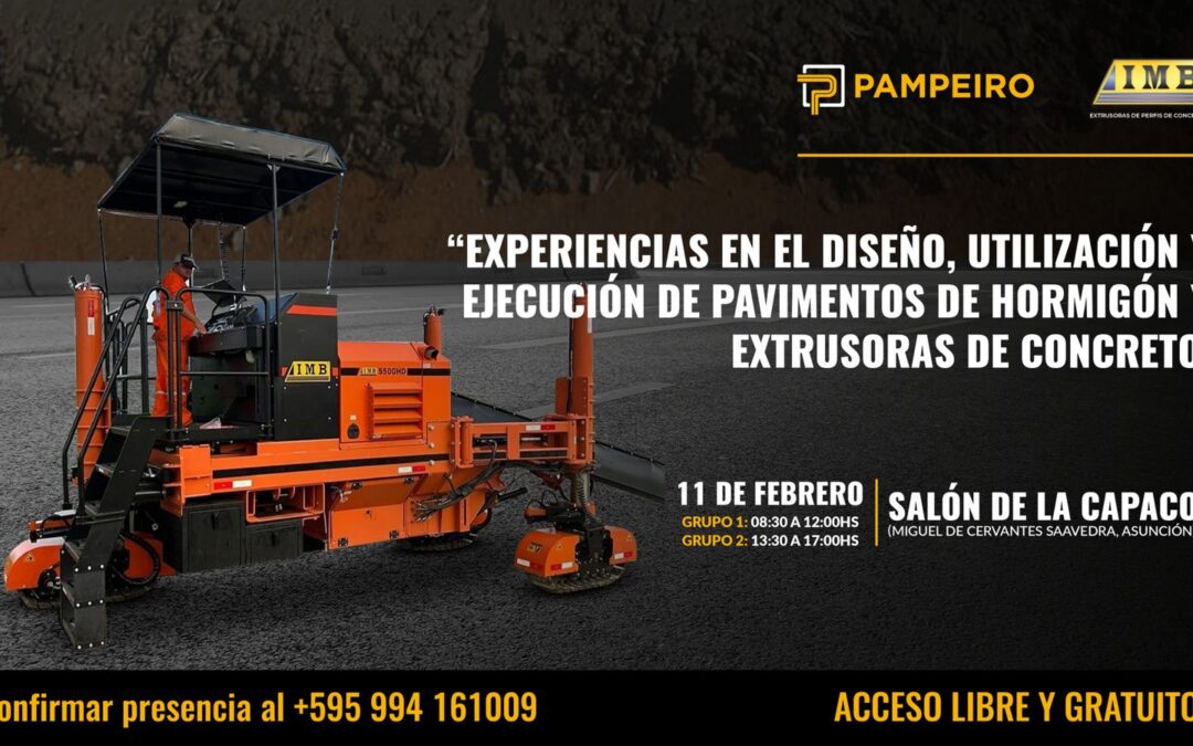 Pampeiro invita a la conferencia de pavimentación rígida