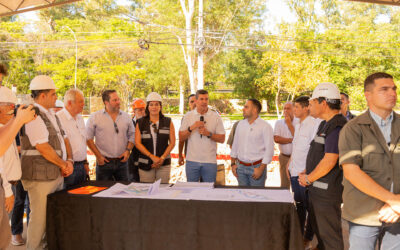 Autoridades verifican el avance de obras en la avenida Mariscal López