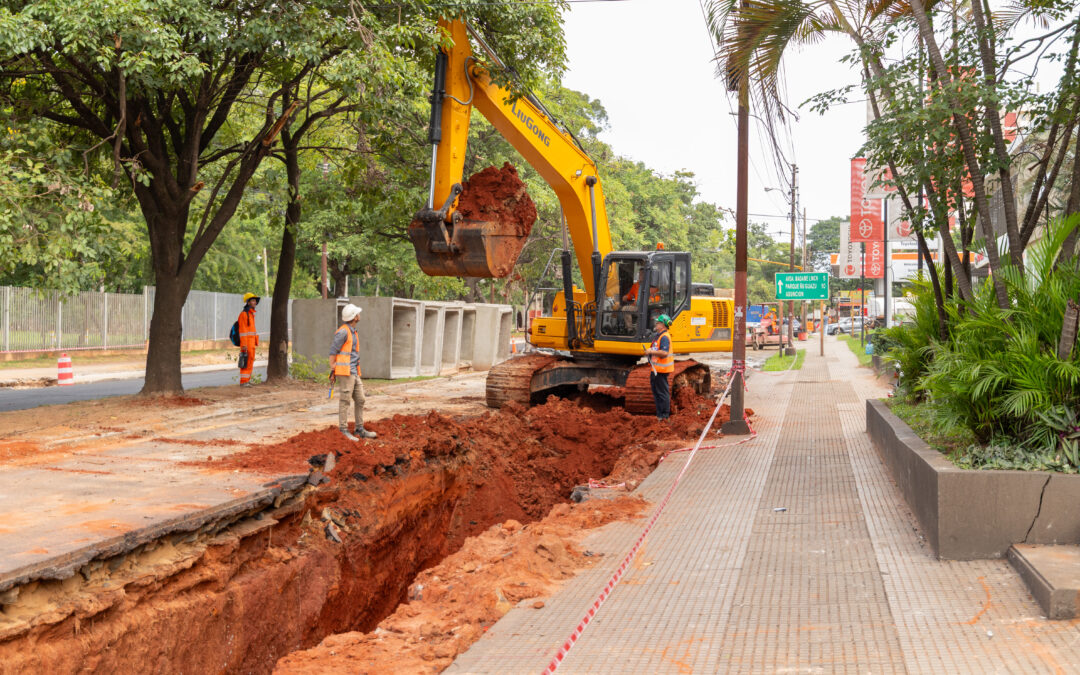 Central: Trabajos ininterrumpidos en las obras de Mariscal López