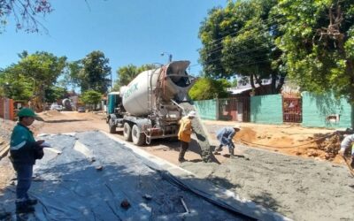 Barrio San Pablo: Lote 2 ya cuenta con 2.000 m² de pavimento construido