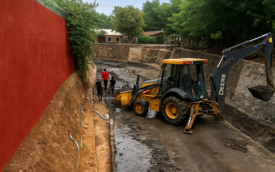 Avanza el lote 2 del desagüe pluvial en Molas López