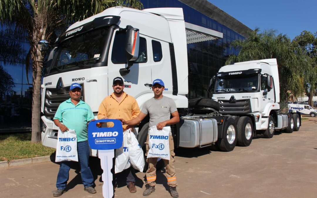 Timbo concluye la entrega de tres tractocamiones Sinotruk a la empresa TECO SRL