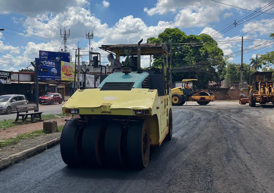 Avanza el reacondicionamiento de una intersección estratégica en Presidente Franco