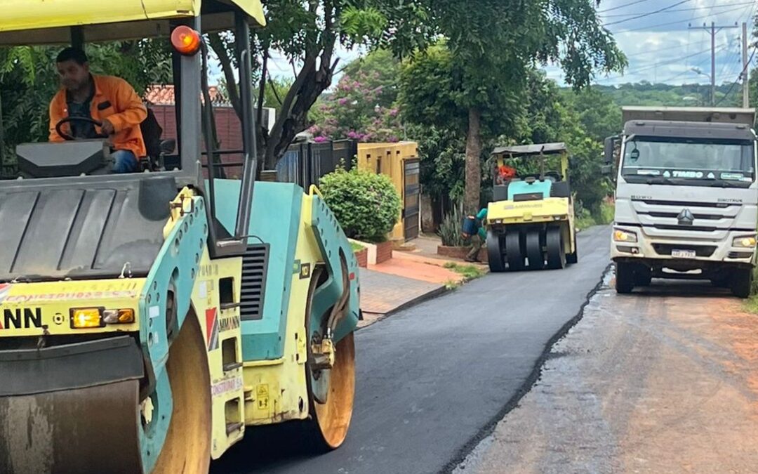 Construpar mantiene varios frentes de trabajo en Areguá