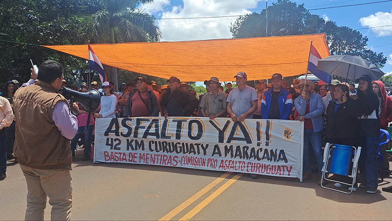 Diputados presionan por asfaltado del tramo Curuguaty–Maracaná 