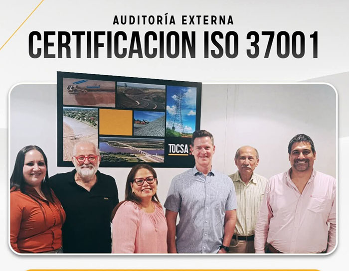 TOCSA fortalece su compromiso con las buenas prácticas internacionales