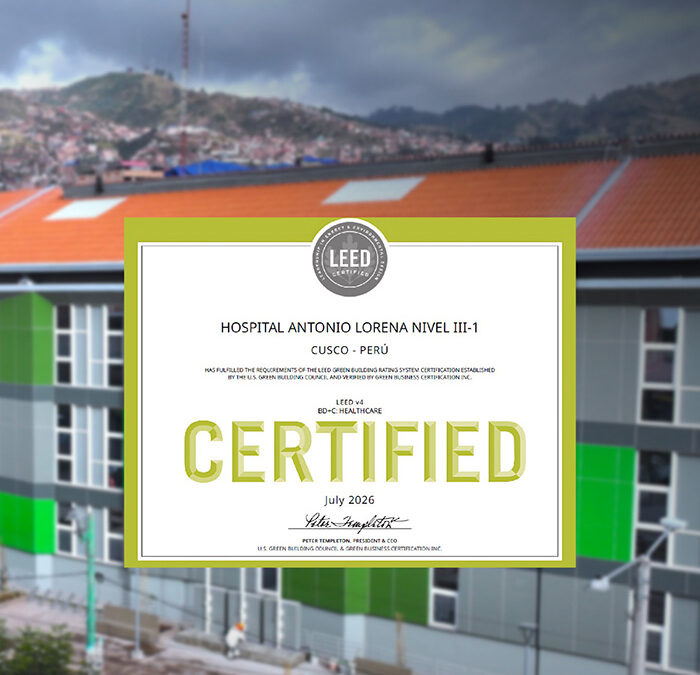 Hospital de Cusco obtiene certificación internacional LEED