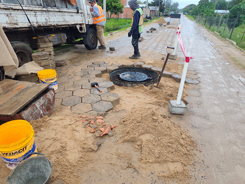 Tras lluvias, consorcio refuerza trabajos en Pilar