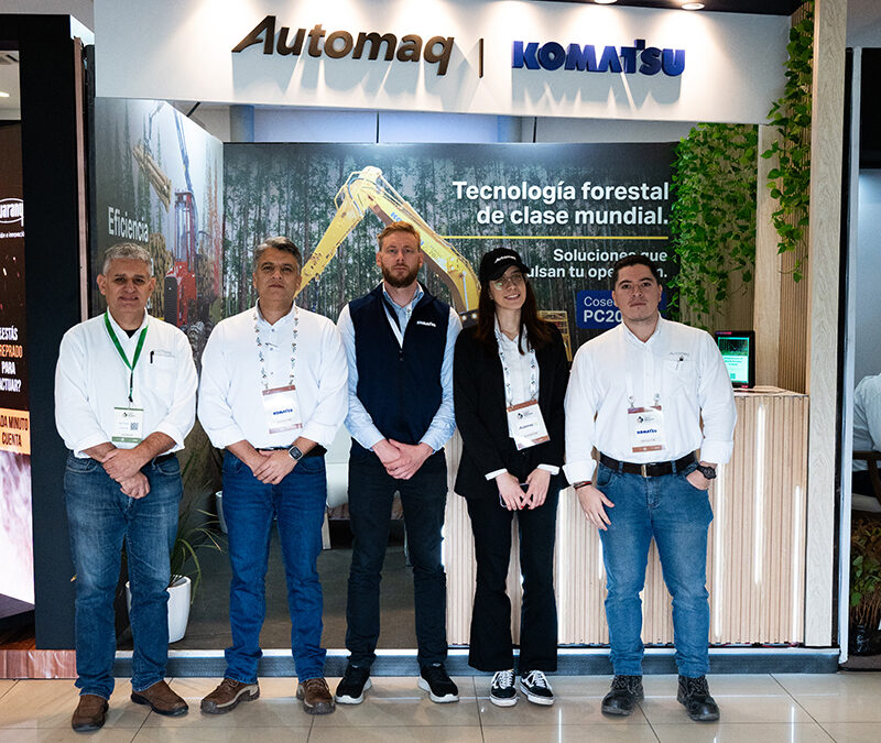 Automaq presentó tecnología forestal de Komatsu en Expo Madera Paraguay 2026